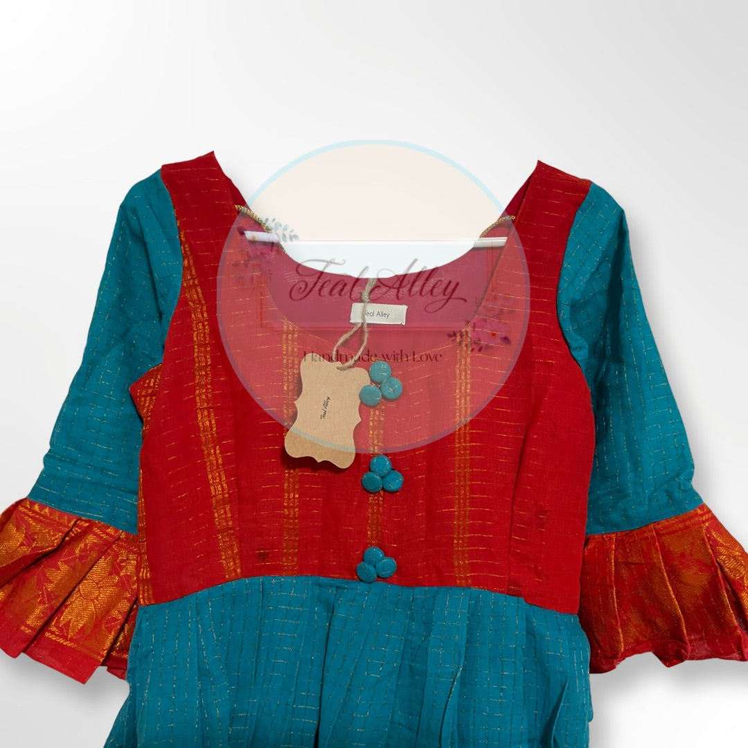 teal and red dress Red and Teal Dress