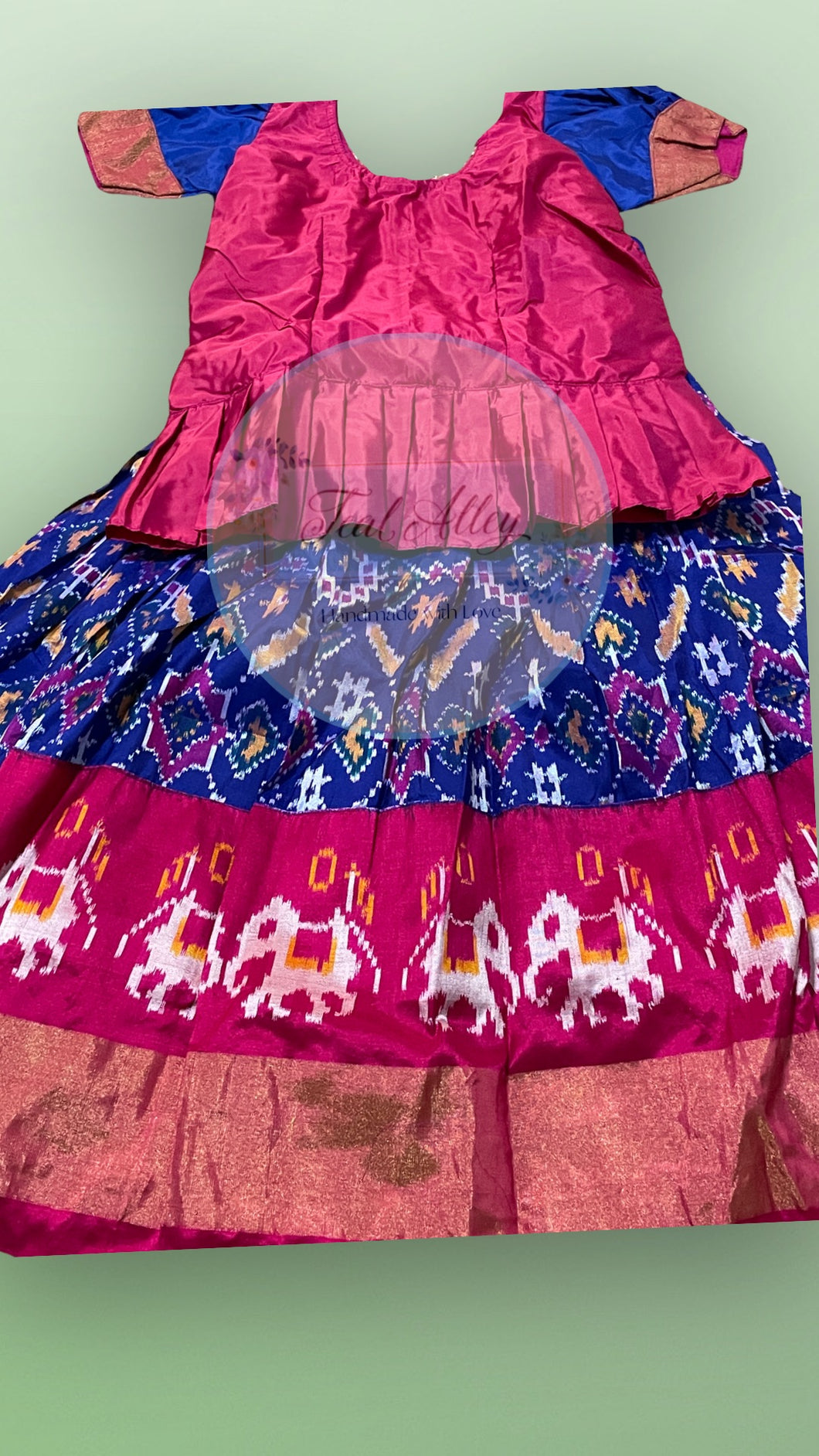 Pochampally Pattu Lehenga